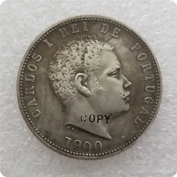 1900 PORTUGALIJA ,1000 REIS MONETOS KOPIJA progines monetas-monetos replika medalis monetų kolekcionieriams