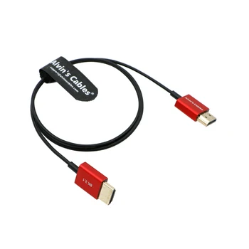 8K HDMI 2.1 Kabelis 48Gbps Didelės Spartos Ultra-Plonas HDMI Kabelis Atomos Ninja-V 4K-60P Z-CAM