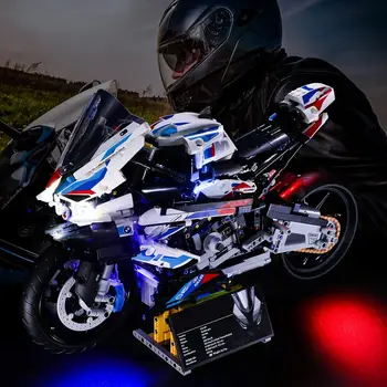 Hprosper LED Šviesos įranga, biuro įranga 42130 BMW M 1000 RR Motociklo Apdailos Lempos Suderinama Su Statyba Blokai(neapima Modelis)