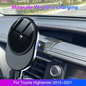 Magsafe Automobilio Savininkas Toyota Camry Corolla CHR RAV4 2022 Highlander Automantic Apmokėjimo Mobiliojo ryšio Palaikymas Mount iphone 12 13