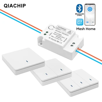 QIACHIP Domotica Bluetooth-RF 2.4 GHz, Belaidis Sienelė, Nuotolinio Valdymo Jungiklis Interruptor Inteligente Smart Namuose Lempos Šviesa