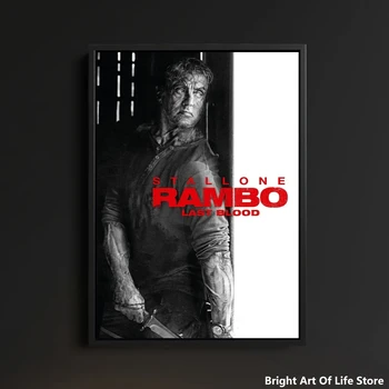 Rambo Paskutinio Kraujo (2019 M.) Filmo Plakatas Žvaigždė Aktorius Meno Padengti Drobės Spausdinti Dekoratyvinis Dažymas (Be Rėmelio)