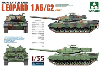 Takom 2004 1/35 Leopard 1 A5/C2 Pagrindinis Tankas
