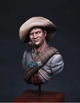 Unpainted Rinkinys 1/12 merican pilietinio Karo metu Konfederatų Kareivį krūtinė pav Istorinių Dervų rinkinys mini modelis