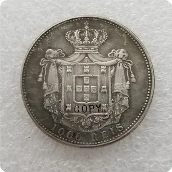 1900 PORTUGALIJA ,1000 REIS MONETOS KOPIJA progines monetas-monetos replika medalis monetų kolekcionieriams